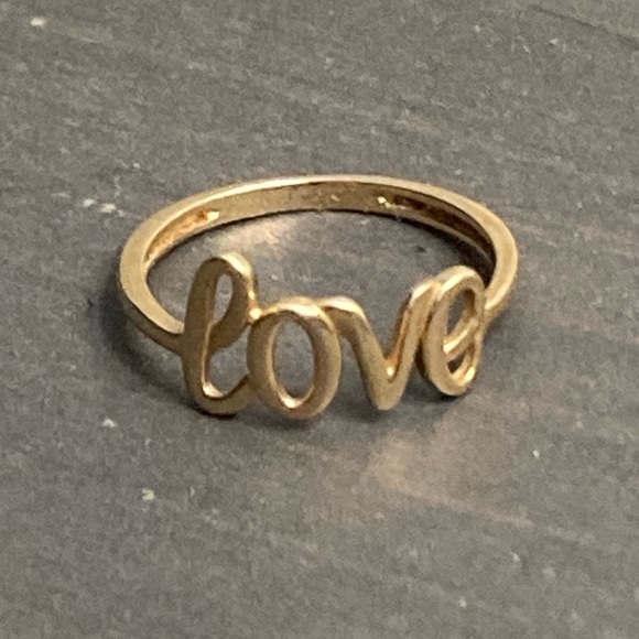 Zales Jewelry Zales Solid Gold Love Ring In Size 5 Poshmark